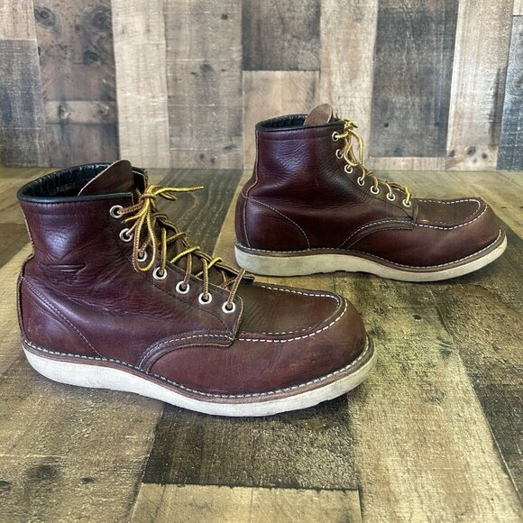 Red Wing 8138 Heritage Briar Slick Moc Toe Work Boots Mens 8 D - Picture 12 of 12